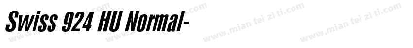 Swiss 924 HU Normal字体转换